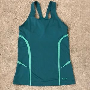 Reebok Teal Racerback Tank Top